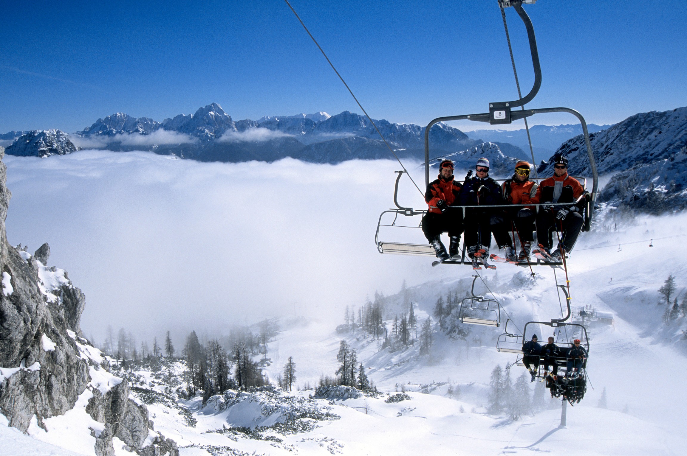 Skilift in Nassfeld, Kärnten